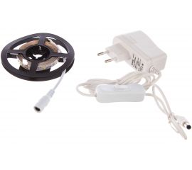 Комплект светодиодной ленты Apeyron 12В, smd 3528, 60 д/м, IP20, 2.5 м, холодный белый 10-07 