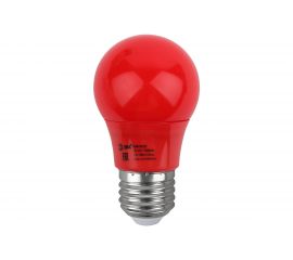 Светодиодная лампа ЭРА ERARL50-E27 LED A50-3W-E27 груша, красная, 13SMD, 3W, E27, для белт-лайт, 10/100/4500 Б0049580 