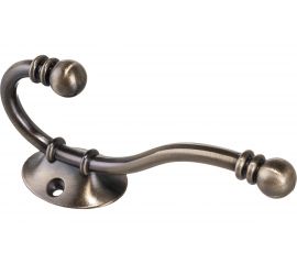 Мебельный крючок KERRON Д60 Ш130 В35, античная бронза KR 0180 AB 