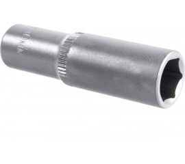 Головка торцовая удлиненная МАСТЕР (10 мм; 1/4""; Cr-V; FLANK) Зубр 27717-10 