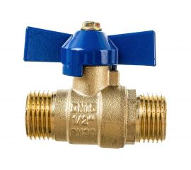 Шаровой кран RM -L НР-НР 1/2 муфтовый, бабочка Ду15 Ру30 11Б27п1 L-12MMB 