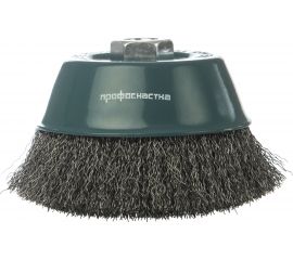 Щетка чашечная с гофрированной стальной проволокой Мастер 004 (100 мм; М14) Профоснастка 20101004 