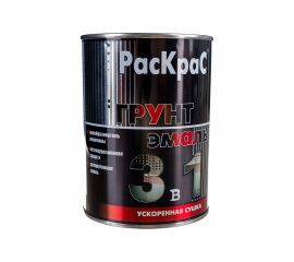 Грунт-эмаль РасКрас 3 в 1, черная, банка 0,9 кг 4690417021116 