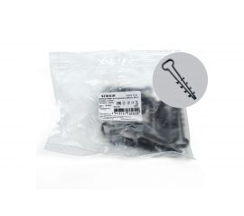 Дюбель-хомут для плоского кабеля STEKKER 5-10 мм, DCL01-5-10, черный, 10 шт. 39862 