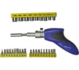 Поворотная отвертка с насадками EКТО 31 предмет SN-023 