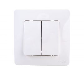 2-клавишный выключатель Schneider Electric BLANCA 10А, 250B, БЕЛЫЙ BLNVS010501 