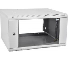 Телекоммуникационный настенный шкаф ЦМО 19, 6U, дверь стекло, разборный, серый ШРН-Э-6.500 