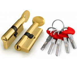 Цилиндровый механизм Fuaro D-PRO502/70 mm /30+10+30/ PB латунь 5 кл. 37767 