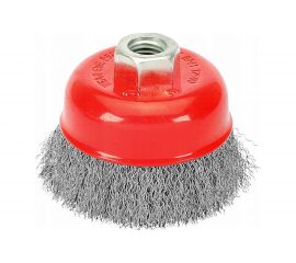 Чашеобразная гофрированная щетка Атака №152 0110014430 d-100 M14 нержавеющая сталь 34722 