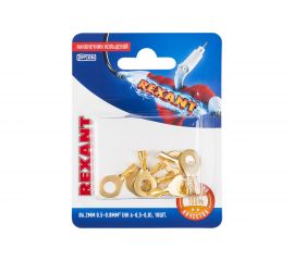 Кольцевой наконечник REXANT d 6.2 мм, 0.5-0.8мм2, НК 6-0,5-0,8 10 шт 06-0424-A 