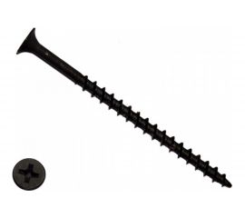 Саморез КРЕП-КОМП черный по дереву 3,8х70 3500шт чд7038 