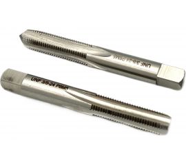 Дюймовый метчик TORNERI UNF 3/8" 24 нитей Р6М5 комплект из 2-х штук 035389 