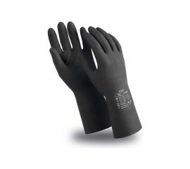 Перчатки Manipula Specialist КЩС-1 CG-942, латекс, цвет черный, 7/S Пер 615/7 