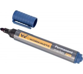Перманентный маркер WORKMATE синий, пулевидный наконечник 3 миллиметра 14-1579 