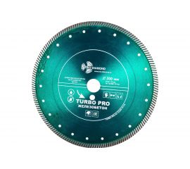 Диск алмазный отрезной по железобетону Turbo pro (300х32 мм) TRIO-DIAMOND TP178 