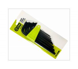 Набор шестигранных ключей On 1,5-10 мм, удлиненные, 9 шт. СR-V 04-03-002 