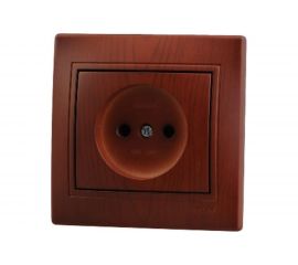 Розетка Lezard, MIRA, б/з, керамика, вишня, 701-0601-121 