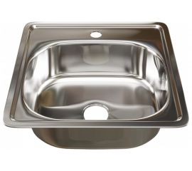 Врезная мойка mixline 48х48х16 см, 0.6, выпуск 3 1/2, с сифоном 528187 