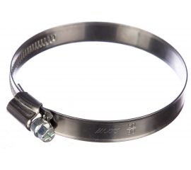 Ленточный червячный хомут 060-080мм нержавеющая сталь JTC-ZN80 