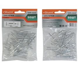 Заклепки алюминий/сталь (50 шт; 3.2х8 мм) Sturm 1070-32-8 