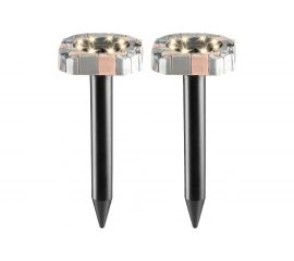 Набор отпугивателей кротов с садовым фонариком REXANT R20 2 шт. Камень 71-0087 