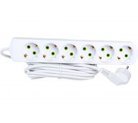 Удлинитель Lezard LETITIA с заземлением 6 входов 5 метров 721-0605-601 