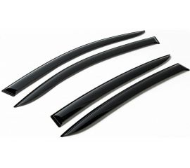 Дефлекторы окон (4 шт; литьевой ПММА) для Renault Logan I 2005-2014 AutoFlex 847302 