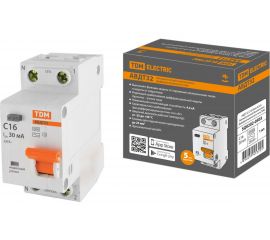АВДТ TDM 32 2P(1P+N) C16А 30мА 4,5кА тип АС SQ0202-0503 