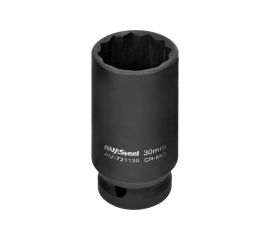 Головка ударная двенадцатигранная удлиненная (30 мм; 1/2DR) AV Steel AV-721130 