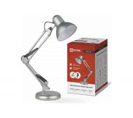 Настольный светильник IN HOME СНО-15С, под лампу, на основании, 60Вт, E27, СЕРЕБРО, коробка 4690612012926 