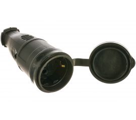 Переносная розетка Smartbuy с защитной крышкой, каучуковая 230В, 2P+PE, 16A, IP44 SBE-16-S07-R 