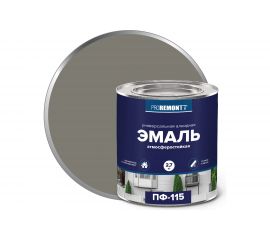 Эмаль PROREMONTT ПФ-115 серая, 2.7 кг Лк-00004474 