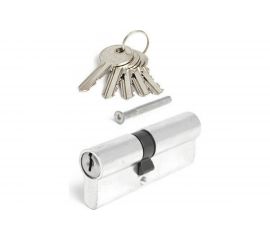 Цилиндровый механизм HOME 80 (35x45 мм; 5 ключей; цвет хром) CICAM803545KK 