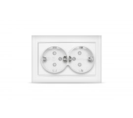 Розетка UNIVersal Бриллиант 2-ая с/з з/ш белая 7947540 