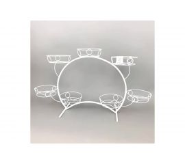 Подставка на подоконник Удачный Сезон Фиалка № 2 7 горшков, белая 2344 