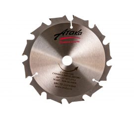 Диск пильный по газобетону, строительному дереву (180х20 мм; 12T; б/рез) АТАКА 7088870 