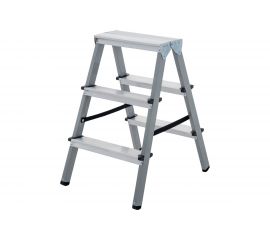 Двухсторонняя стремянка Новая Высота сталь/алюминий, 2х3 ступени 1140203 