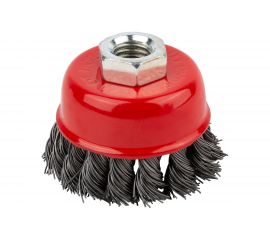 Чашечная стальная корщетка Курс для УШМ стальная 100 мм 39043 