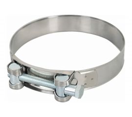 Силовой хомут Nord-Yada Д: 80-85 мм, Ш: 24 мм, Т: 1.5 мм, болт: М8х70, оцинкованная сталь 906001 