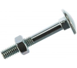 Мебельный болт Tech-Krep DIN603 оцинк. М6х40 с гайкой 8 шт 108762 