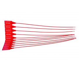 Номерная пломба для опечатывания REXANT пластиковая 320 мм красная 50 шт 07-6131 