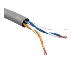Кабель витая пара ЭРА U/UTP 2x2x24AWG Cat5e, CCA, PVC, 305м, SIMPLE 2/30 Б0044433 