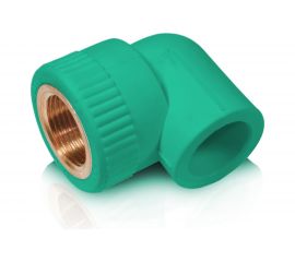 Комбинированный уголок Blue Ocean с внутренней резьбой, 32x1, полипропиленовый, зеленый PPRF/IT90E G -32x1 