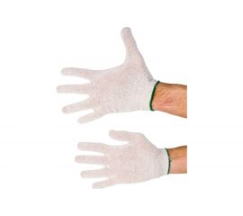 Перчатки АНТЕЙ ПЛЮС Эконом, 10 класс вязки, 100 текс 30-32г, белые, 250 пар 001 