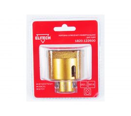 Коронка алмазная (57 мм; М14) ELITECH 1820.122600 