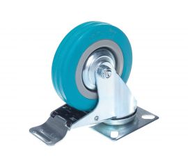 Колесо аппаратное поворотное с тормозом Longway SCgb 42 