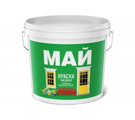 Фасадная краска МАЙ белая, ведро 28 кг О01908 