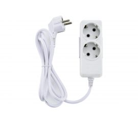 Удлинитель ECON ES 123 2 розетки 2.5 метра с заземлением 91203 