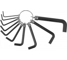 Набор имбусовых ключей Dexx оксидированные на кольце HEX 10 шт. 27403-H10 