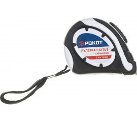 Карманная рулетка РОКОТ STATUS автостоп, 3мх16мм 658-008 